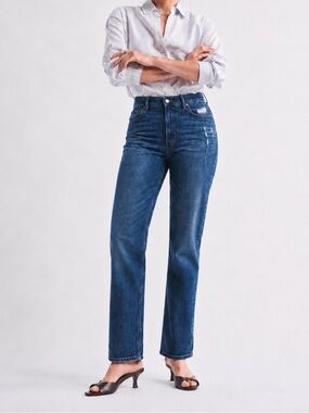Abercrombie & Fitch Ultra High Rise ’90s Straight Jeans – Dark Wash  – Size 30